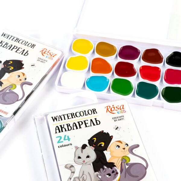Sets of gouache paints Cats ROSA Kids