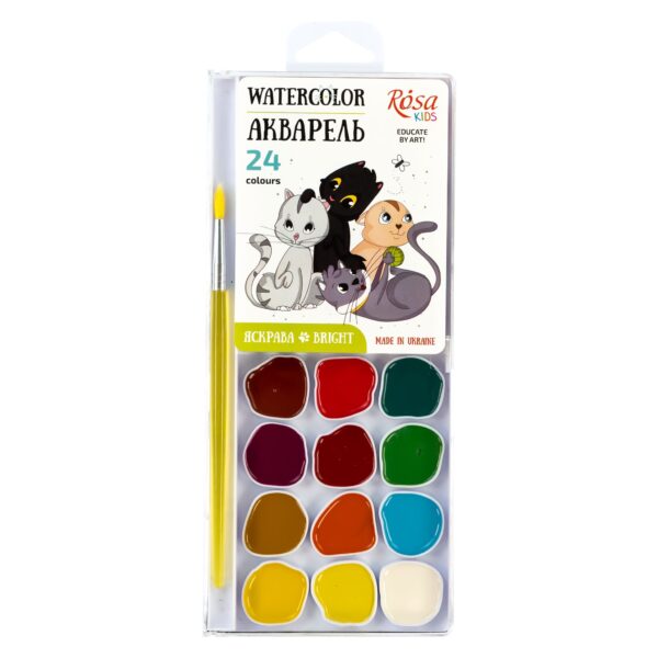 Sets of gouache paints Cats ROSA Kids