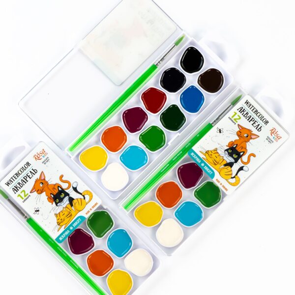 Sets of gouache paints Cats ROSA Kids