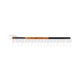 Synthetic Flat Brush, FLAME 1368F, Short Handle, ROSA
