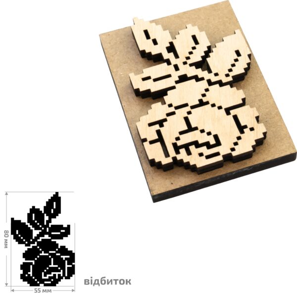 Stamps for block printing ROSA TALENT