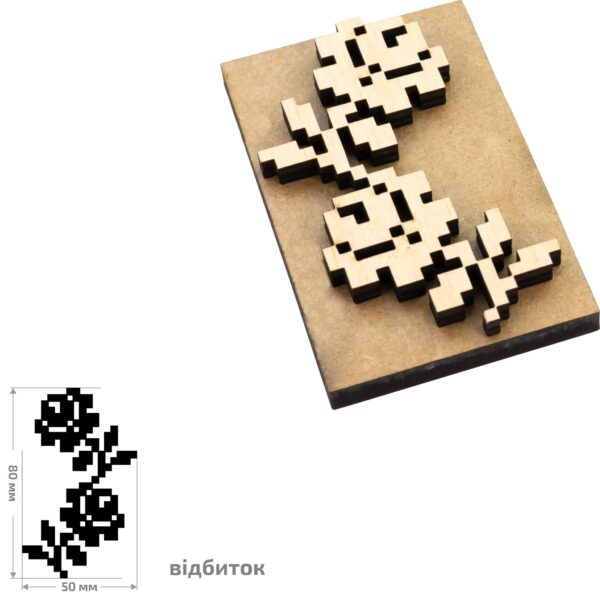 Stamps for block printing ROSA TALENT