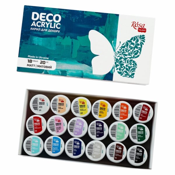 Фарби матові 12кол 20мл ROSA TALENT