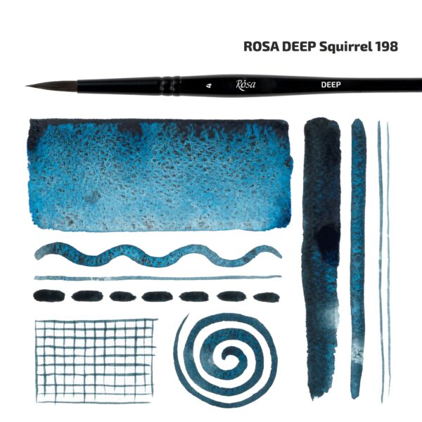 Білка кругла, DEEP 198, к.р. пензель ROSA