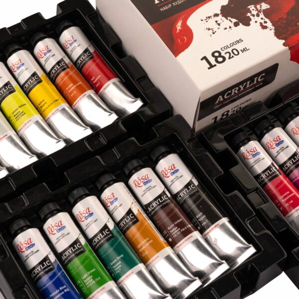 Набір акрилових фарб 6х20мл ROSA Studio