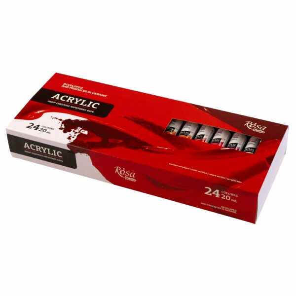 Набір акрилових фарб 6х20мл ROSA Studio