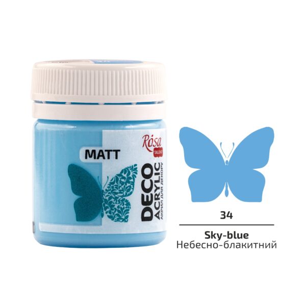 Акрил для декору матовий 20 мл ROSA Talent