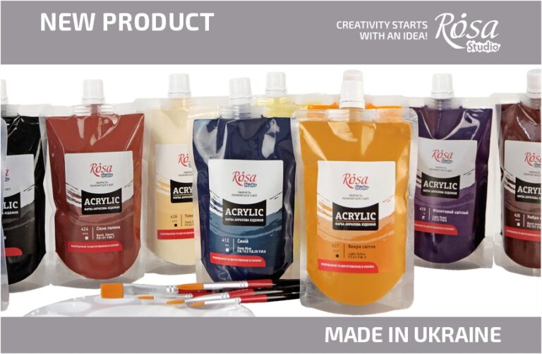 New: Acrylic paints ROSA Studio in soft-pack