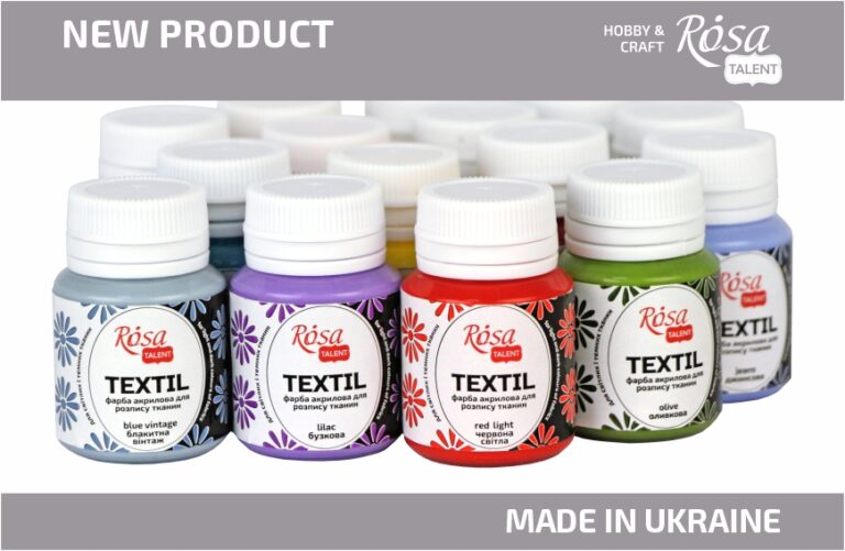 New colours of acrylic paint ROSA Talent in details