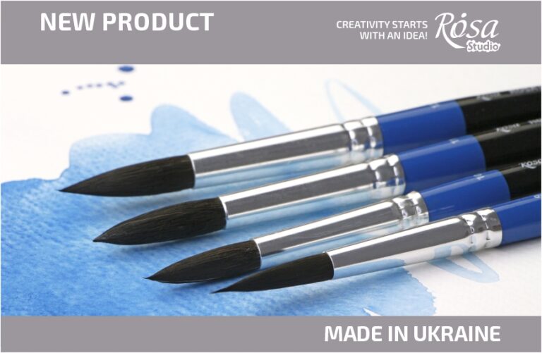 New sizes of squirrel hair brushes from ROSA Studio