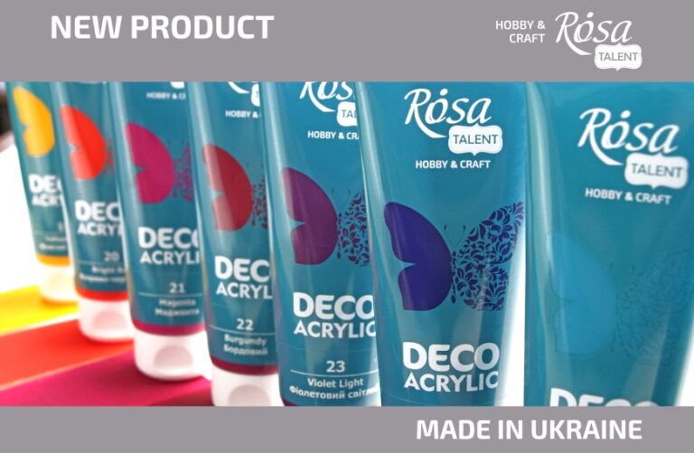 Нові кольори акрилу для декору від  ROSA Talent