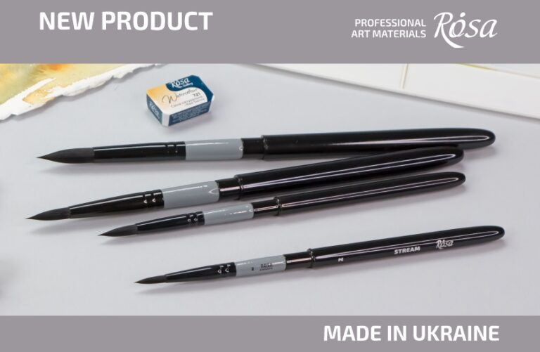 New: Synthetic brushes round STREAM in THE TRAVEL BRUSH series by ROSA