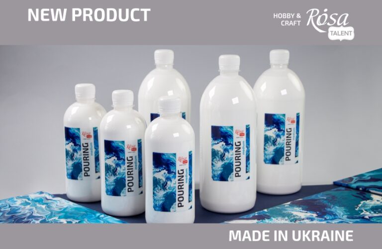 New: Pouring medium for Fluid Art from ROSA Talent!