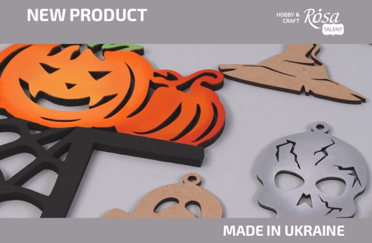 New decoration blanks and stamps for block printing from ROSA Talent in the Halloween series