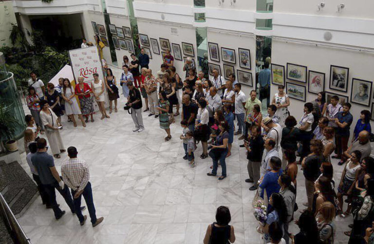 Opening of the watercolor exhibition in Kharkiv