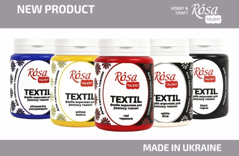 New: Fabric paint ROSA Talent in a new volume – 80 ml!
