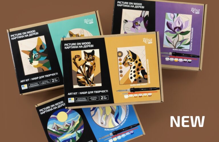 Набори для випалювання картини на дереві ROSA Start