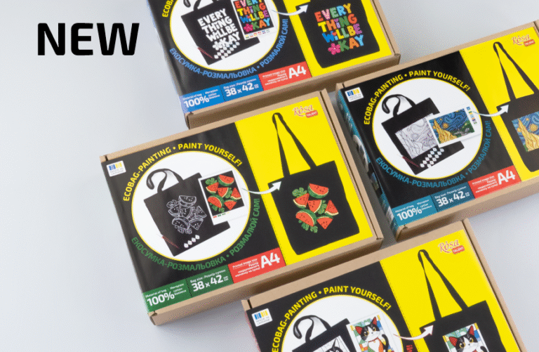 Оновлена серія чорних сумок-шоперів для розпису ROSA Talent