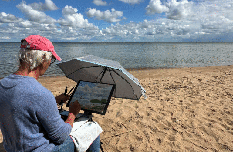 Акварельний пленер на березі Балтійського моря