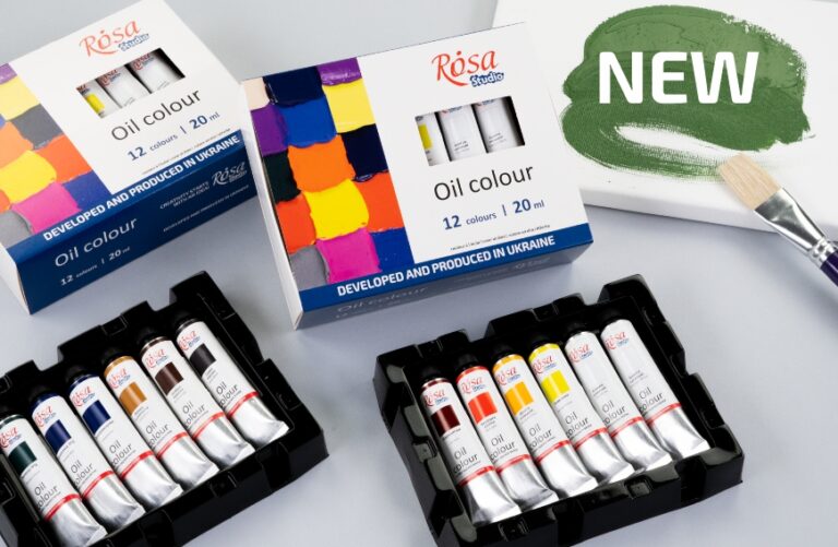 Оновлене упакування наборів олійних фарб 20 мл ROSA Studio