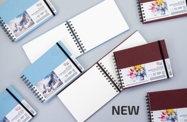 New Spiral-Bound Watercolour Sketchbook Format ROSA Studio
