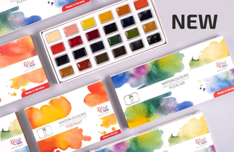Нові тематичні набори акварелі ROSA Studio