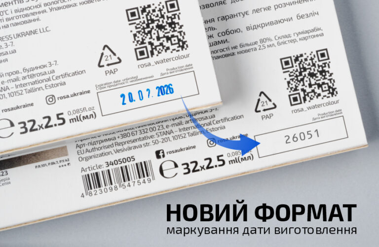 Новий формат маркування матеріалів ROSA